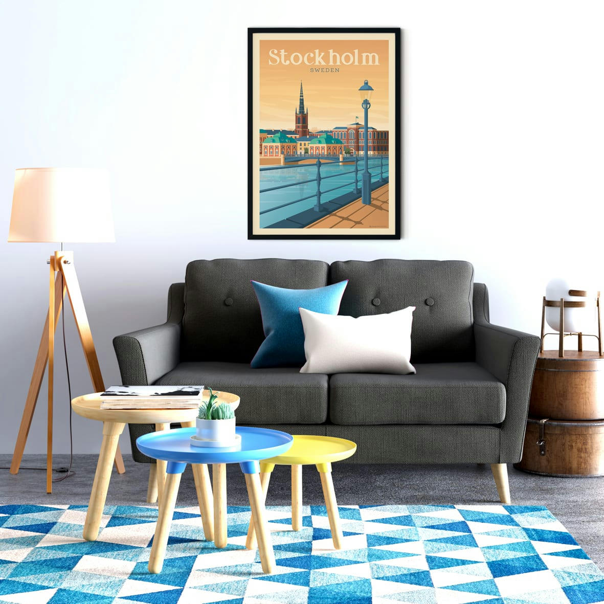 - Affiche Stockolm  50x70 cm