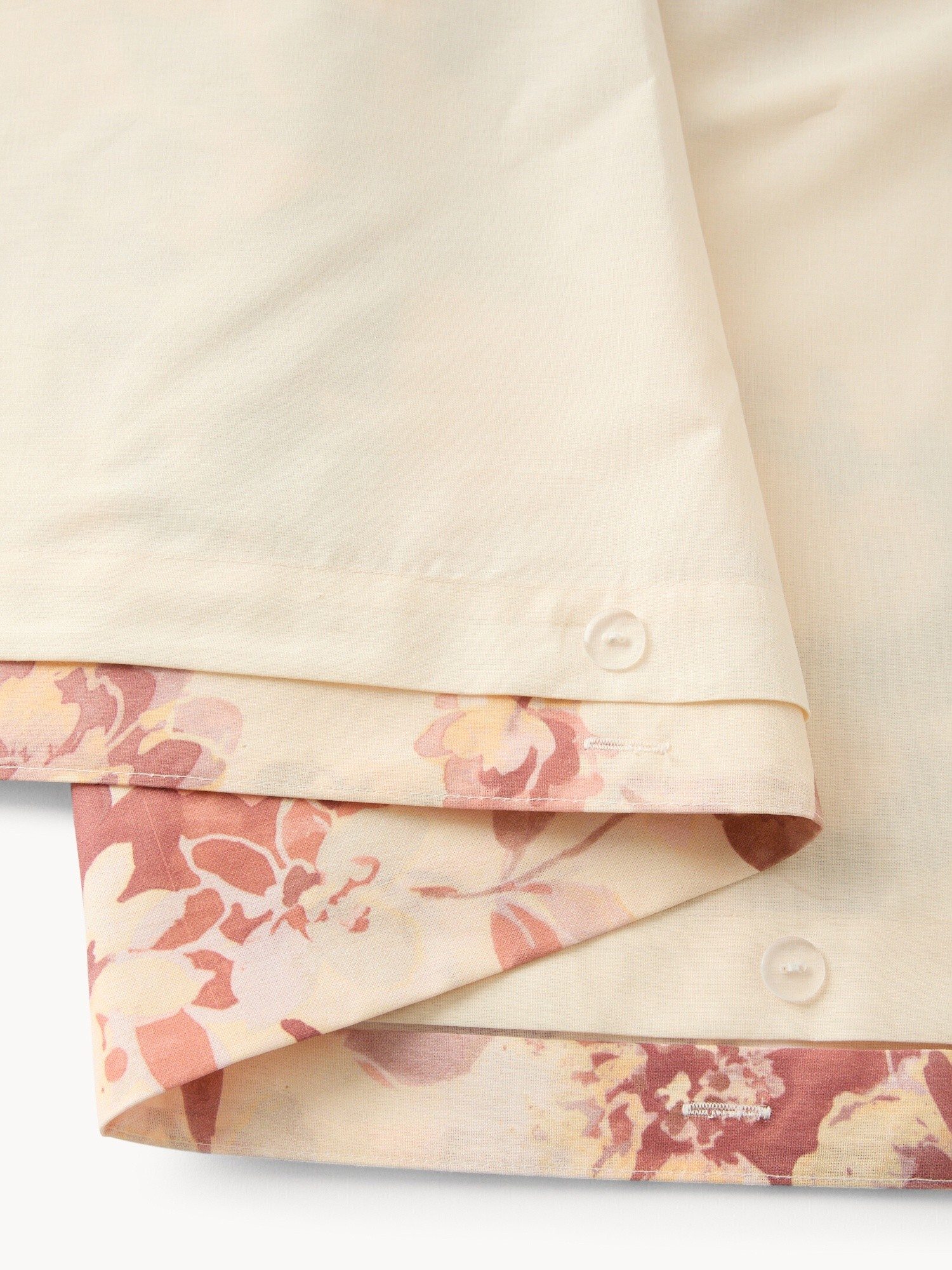 Parure copripiumino in puro cotone fantasia floreale - Prezzo di lancio