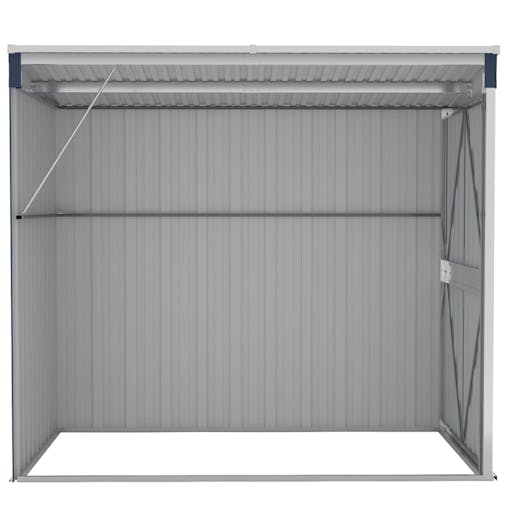 NNEVL Wall-mounted Garden Shed Anthracite 118x194x178 cm Steel