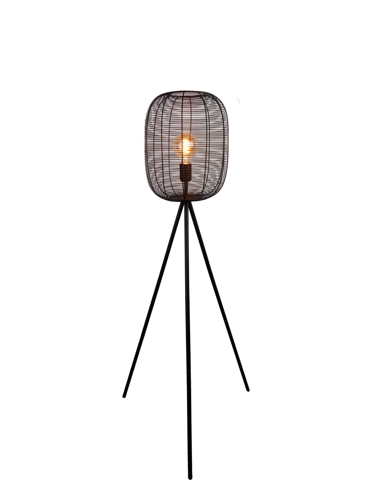 EGLO vloerlamp Rinroe - e27 - 140,5 cm - zwart - staal