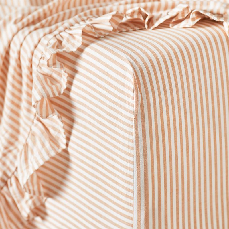 Ruffle Biscuit Stripe Sheet Set