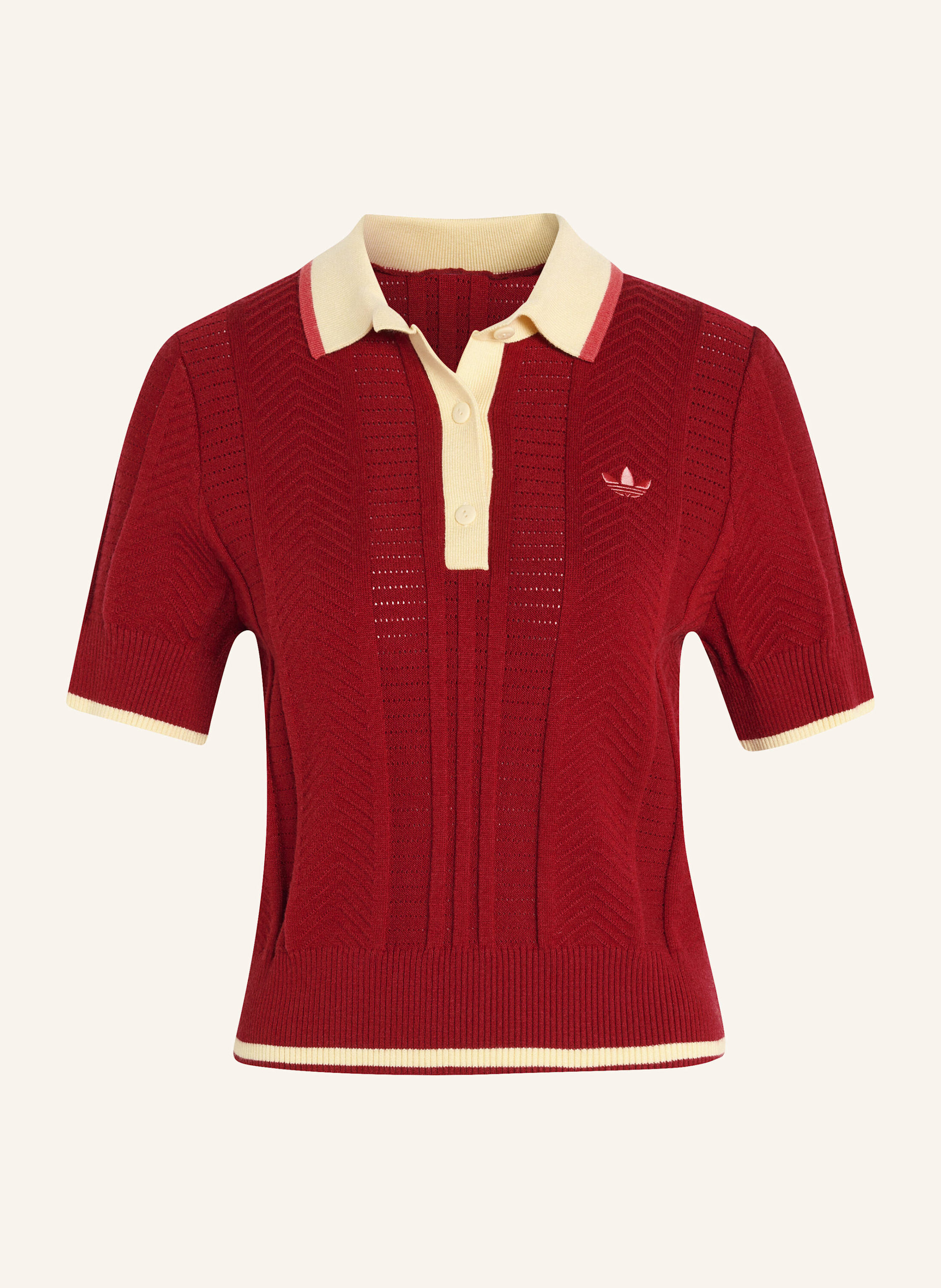 adidas Originals CALI POLOSHIRT, ZOPFMUSTER