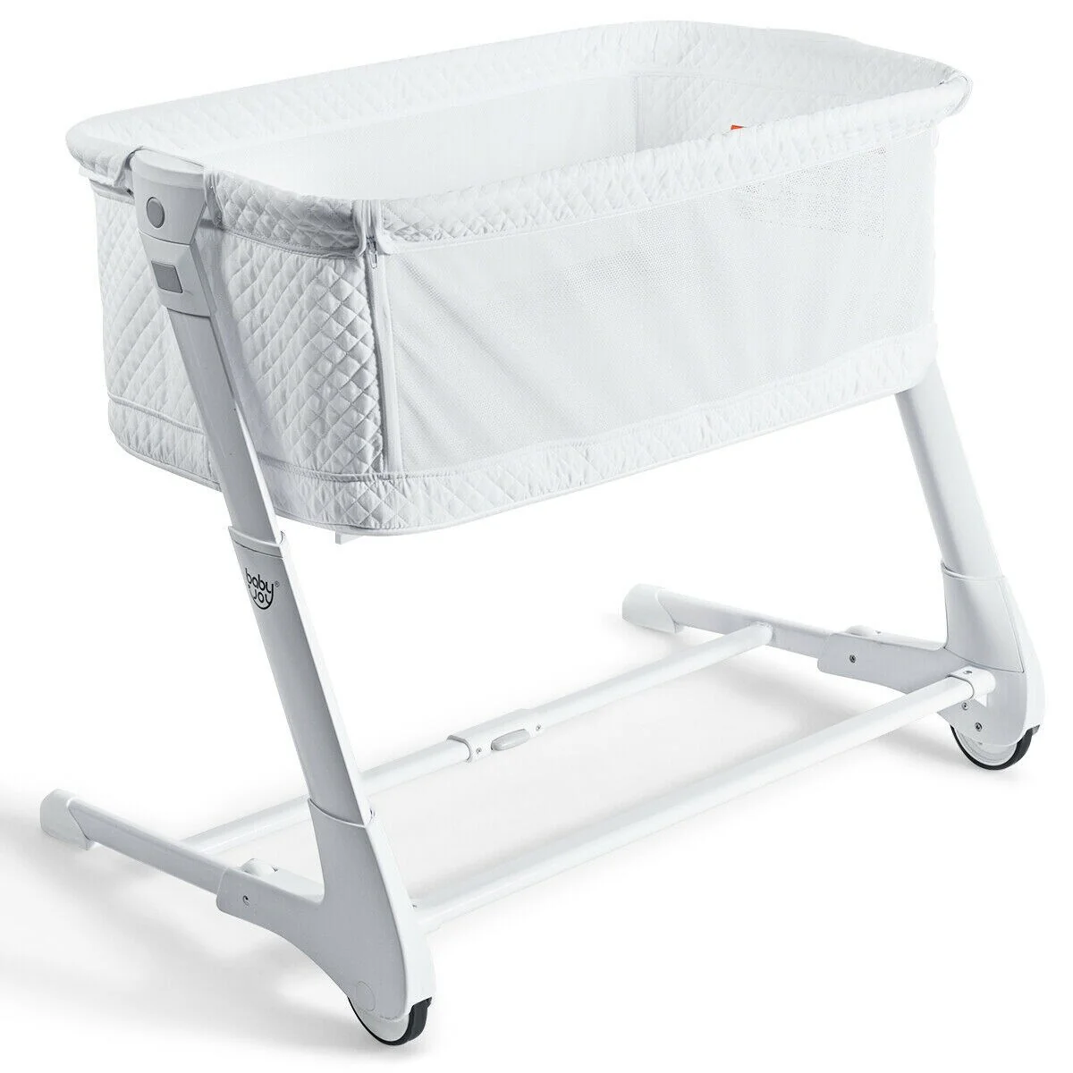 GZMR Baby Height Adjustable Bassinet with Washable Mattress