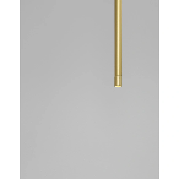 Pendelleuchte »Elettra«, LED, 20 W, Höhe: 200 cm, messingfarben/goldfarben