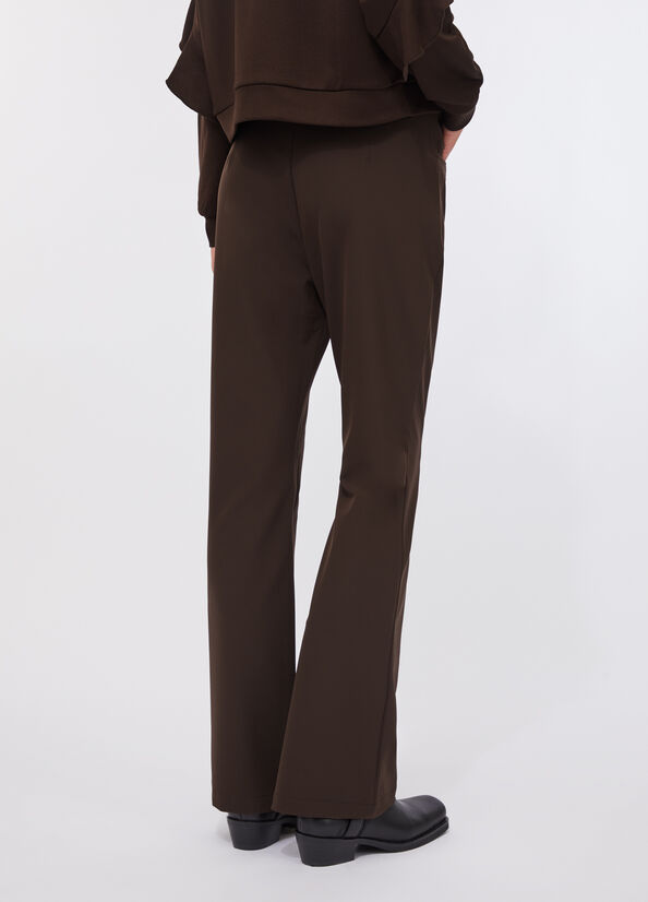 Pantaloni flare a vita alta