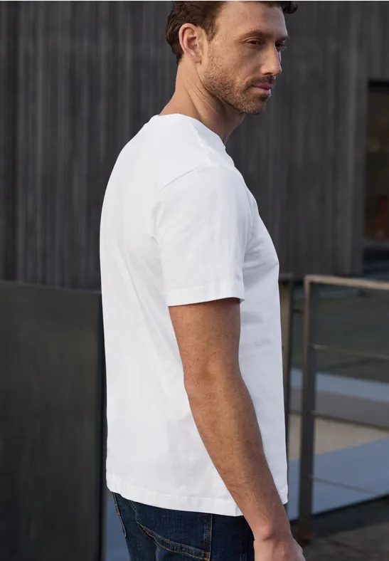 T-Shirt mit Rundhals und Chestprint