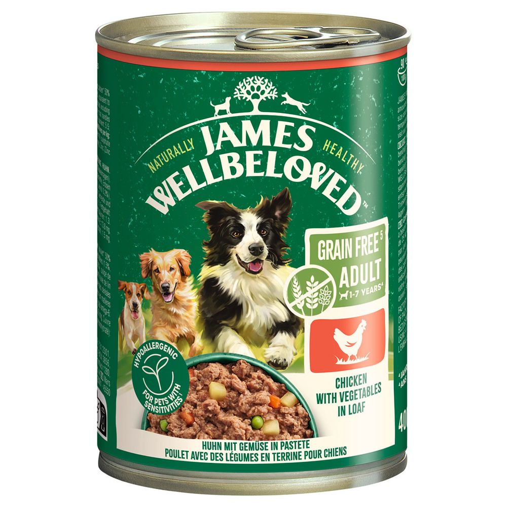 James Wellbeloved Adult Dog Grain Free Hypoallergenic Chicken in Pâté