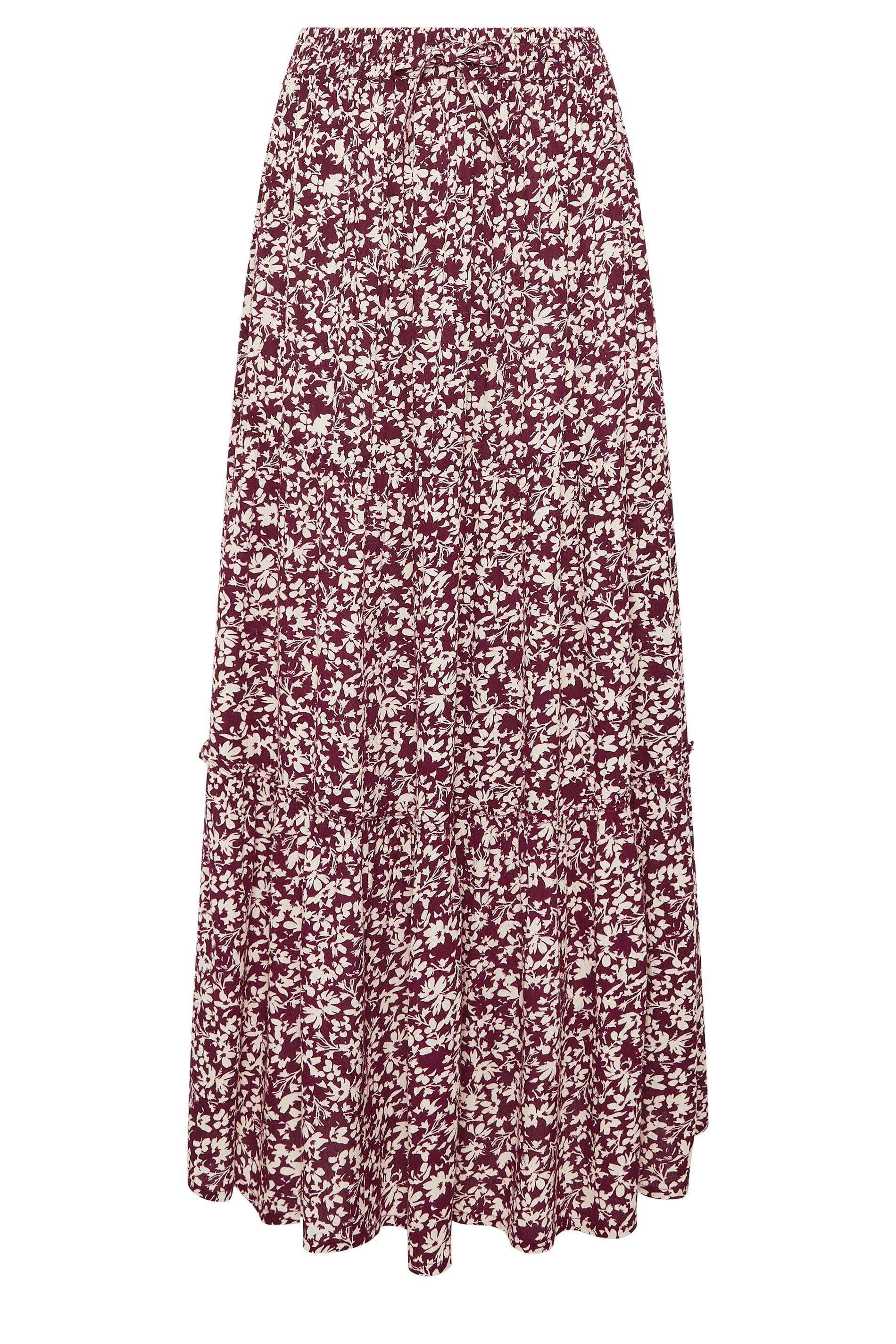 M&Co Ditsy Floral Crinkle Maxi Skirt