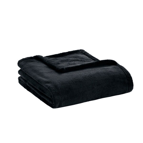 Intelligent Design Solid Microlight Plush Oversized Throw