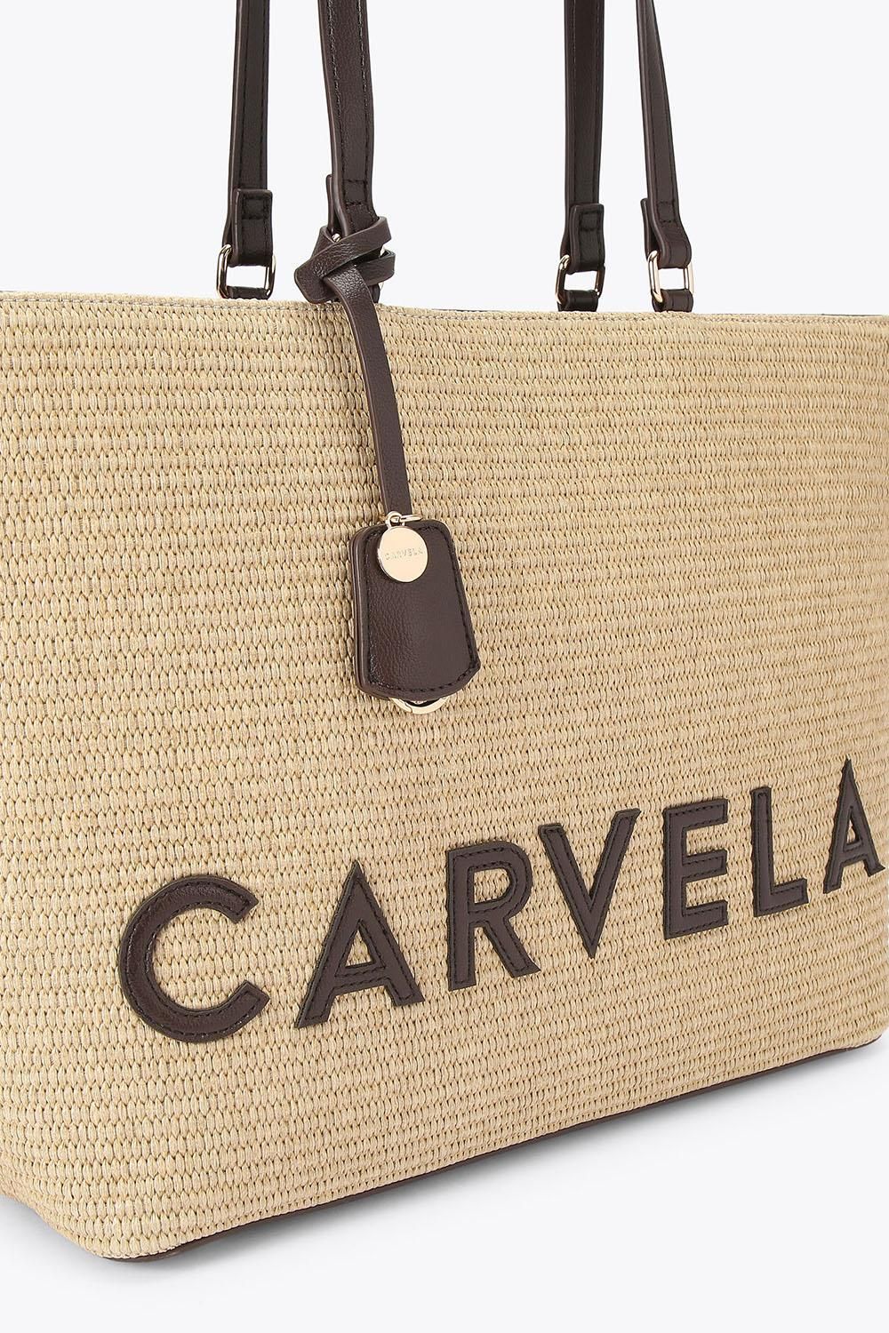 Carvela Frame Raffia Tote' Bag
