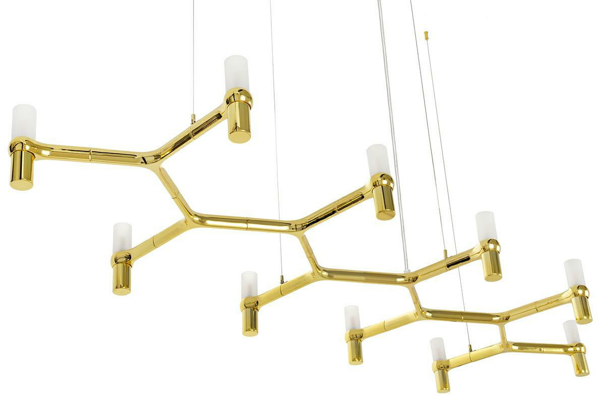 MOOSEE lampa wisząca ATOMIC LONG złota