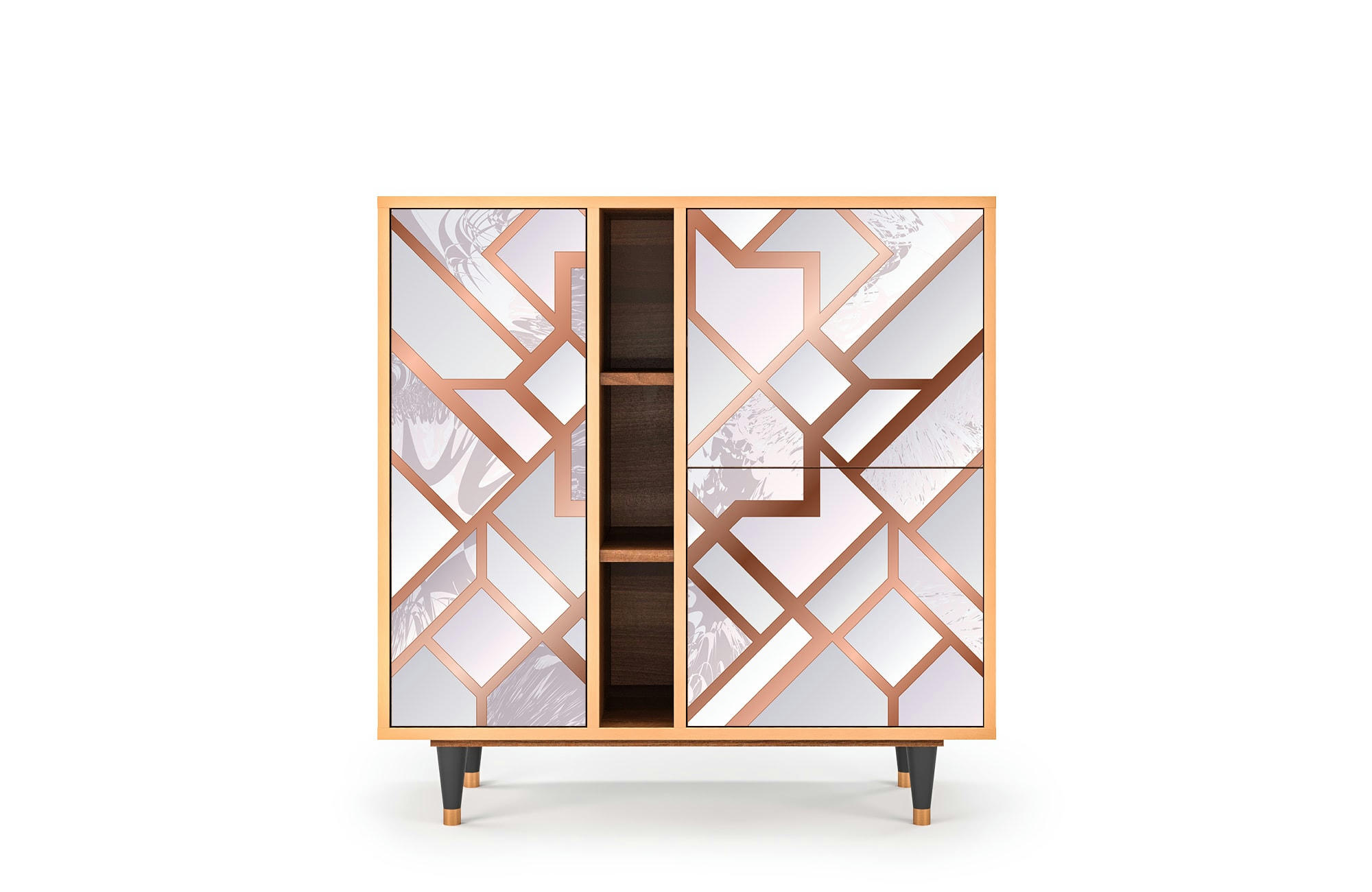 PASTEL FAIRYTALE - Buffet  rose clair 3 portes L 94 cm