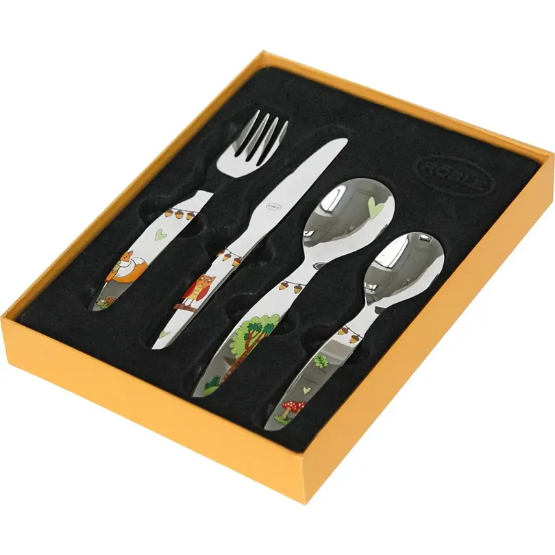 Besteckset 4-teilig Waldfreunde