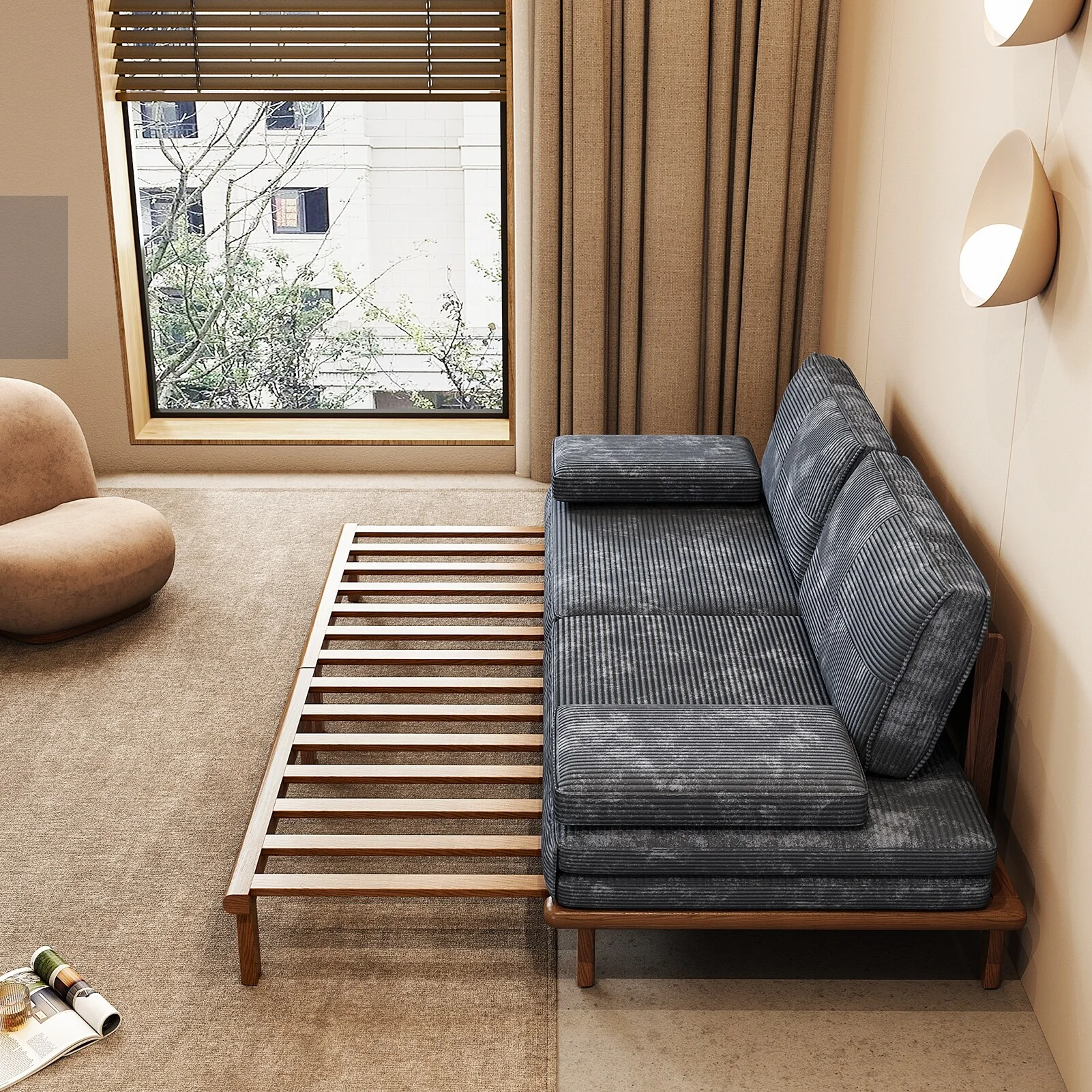 Sofa Bed, Sleeper Sofa, Pull Out Couch Bed, L-Shaped Sofa Bed