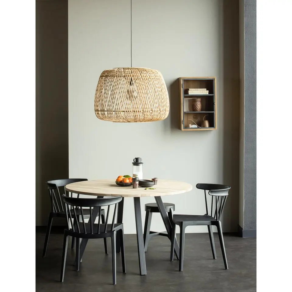 WOOOD Tablo Tafelblad Rond - Eiken - Onbehandeld - 2,4x120x120