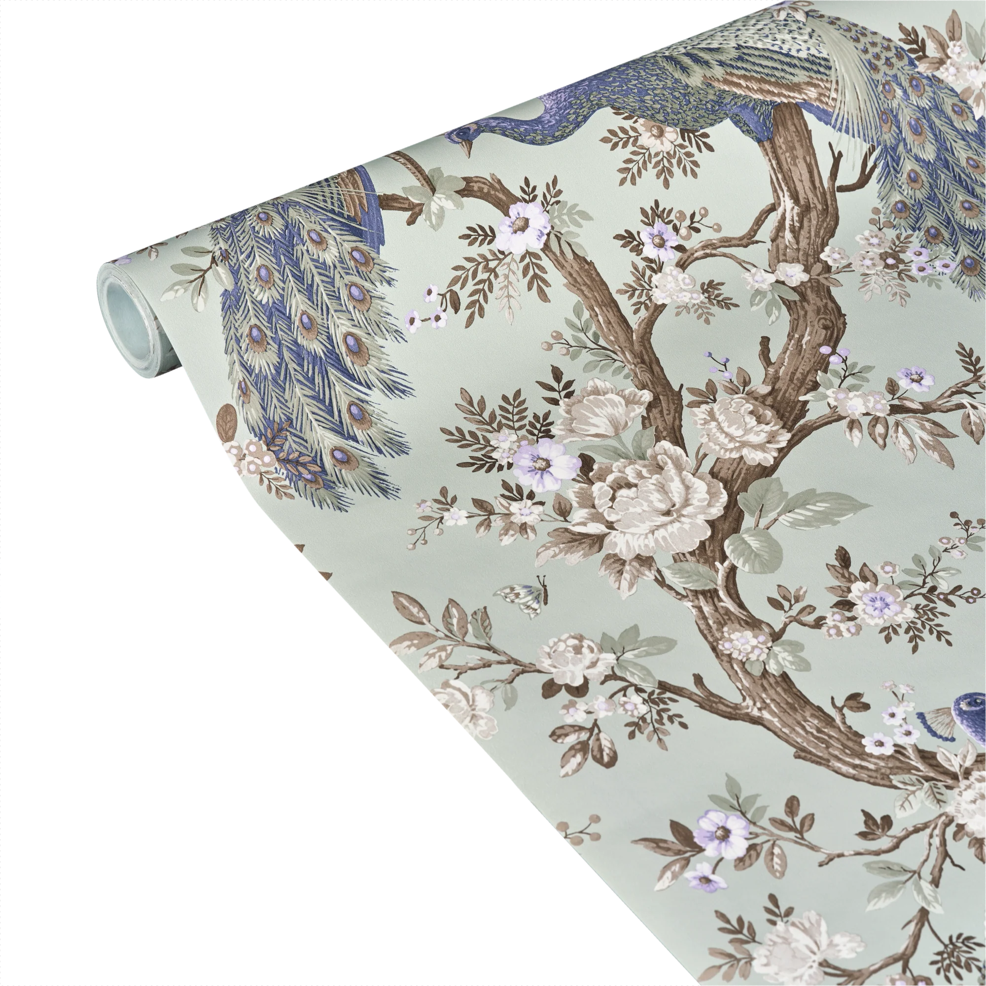 LAURA ASHLEY Papier peint intissé BELVEDERE bleu givré