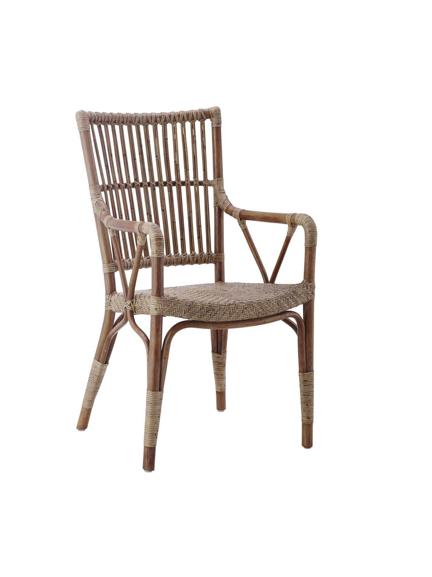 PIANO - Chaise repas en rotin antique