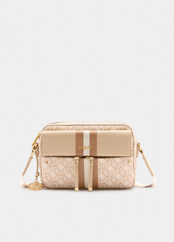 Borsa a tracolla media con charm