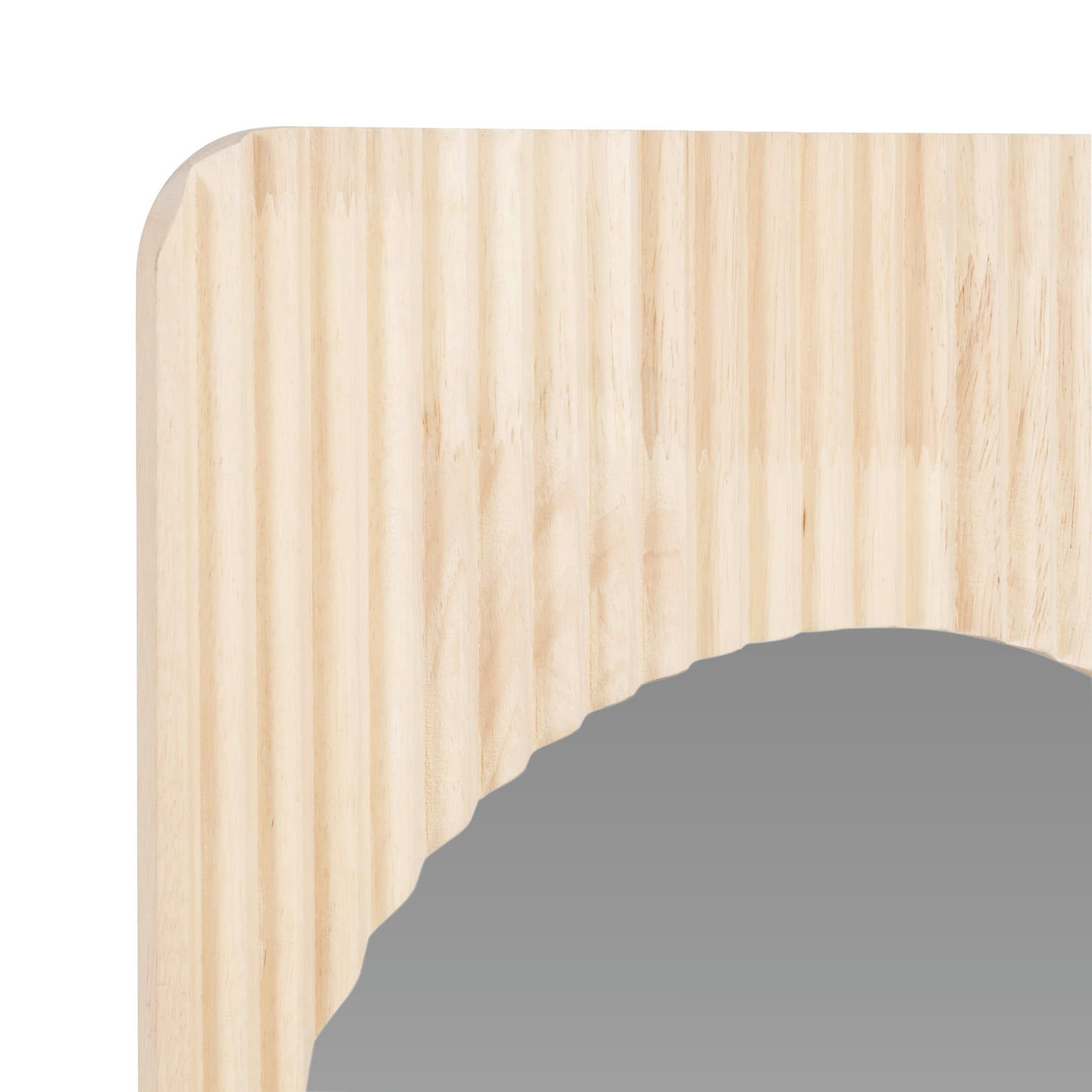 VALEGA - Miroir rectangulaire en bois d'hévéa 40x60