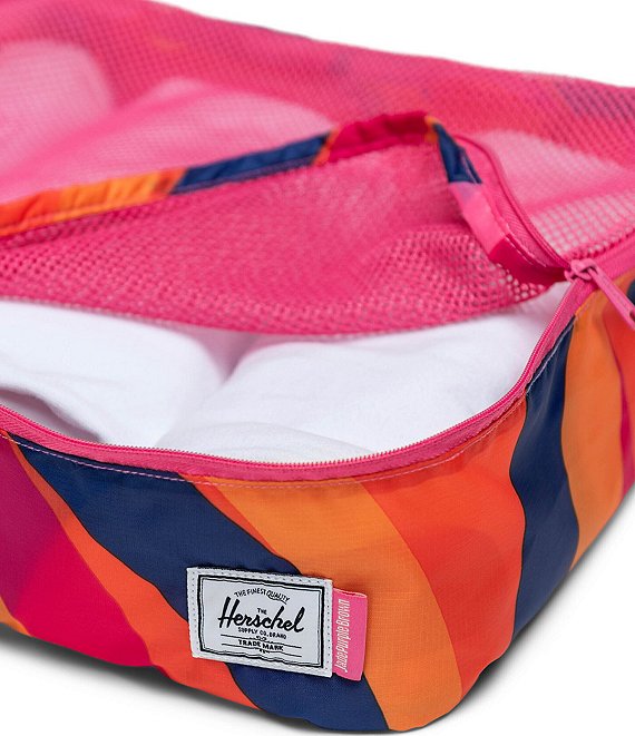 x Jade Purple Brown Butterfly Swirl Night Kyoto Packing Cube Set