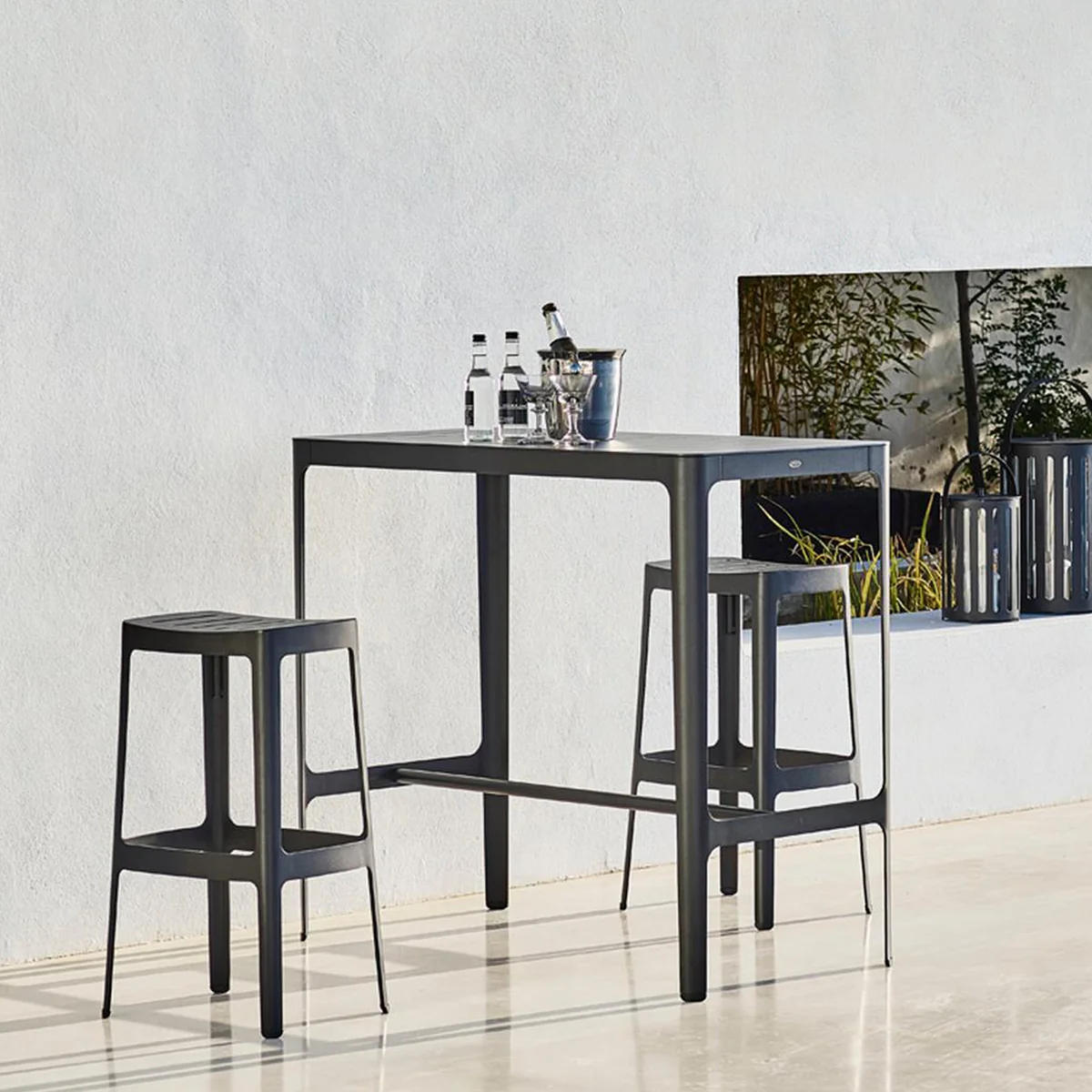 Cane-line - Cut Bartisch, schwarz