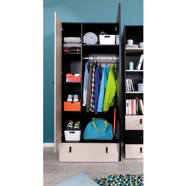 Armoire Camteso 101, Nombre d'étagères: 4, 190x80x50cm