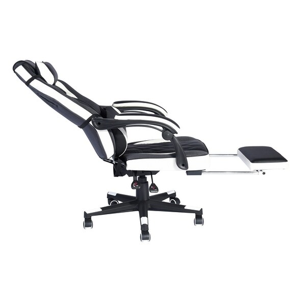 Porch & Den Ergonomic Faux Leather Racing Style Gaming Chair