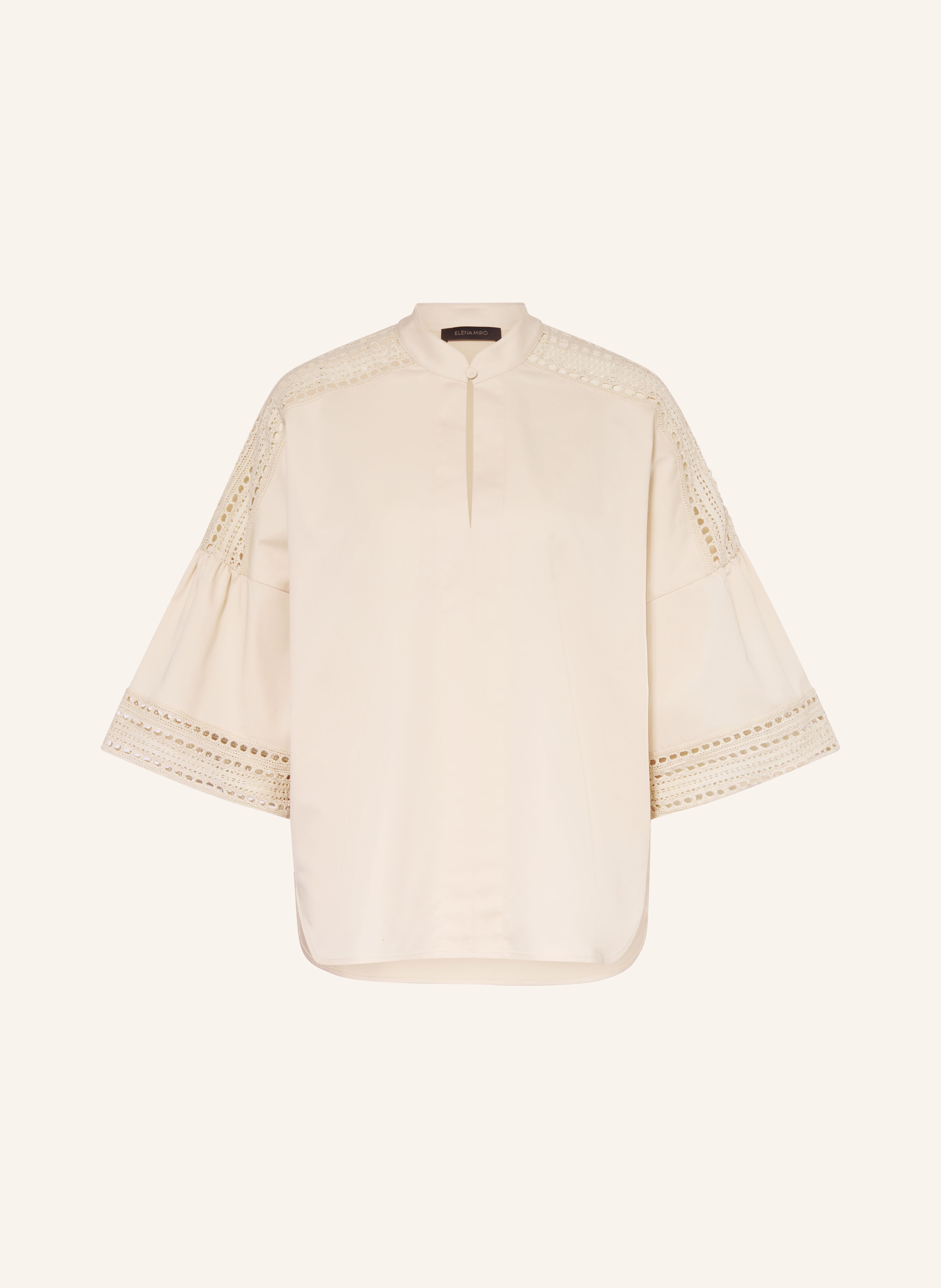 ELENA MIRO Blusenshirt mit 3/4-Arm und Lochspitze