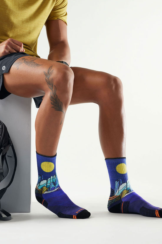 Smartwool Hike Mountain Myth Print Crew Wandelsok
