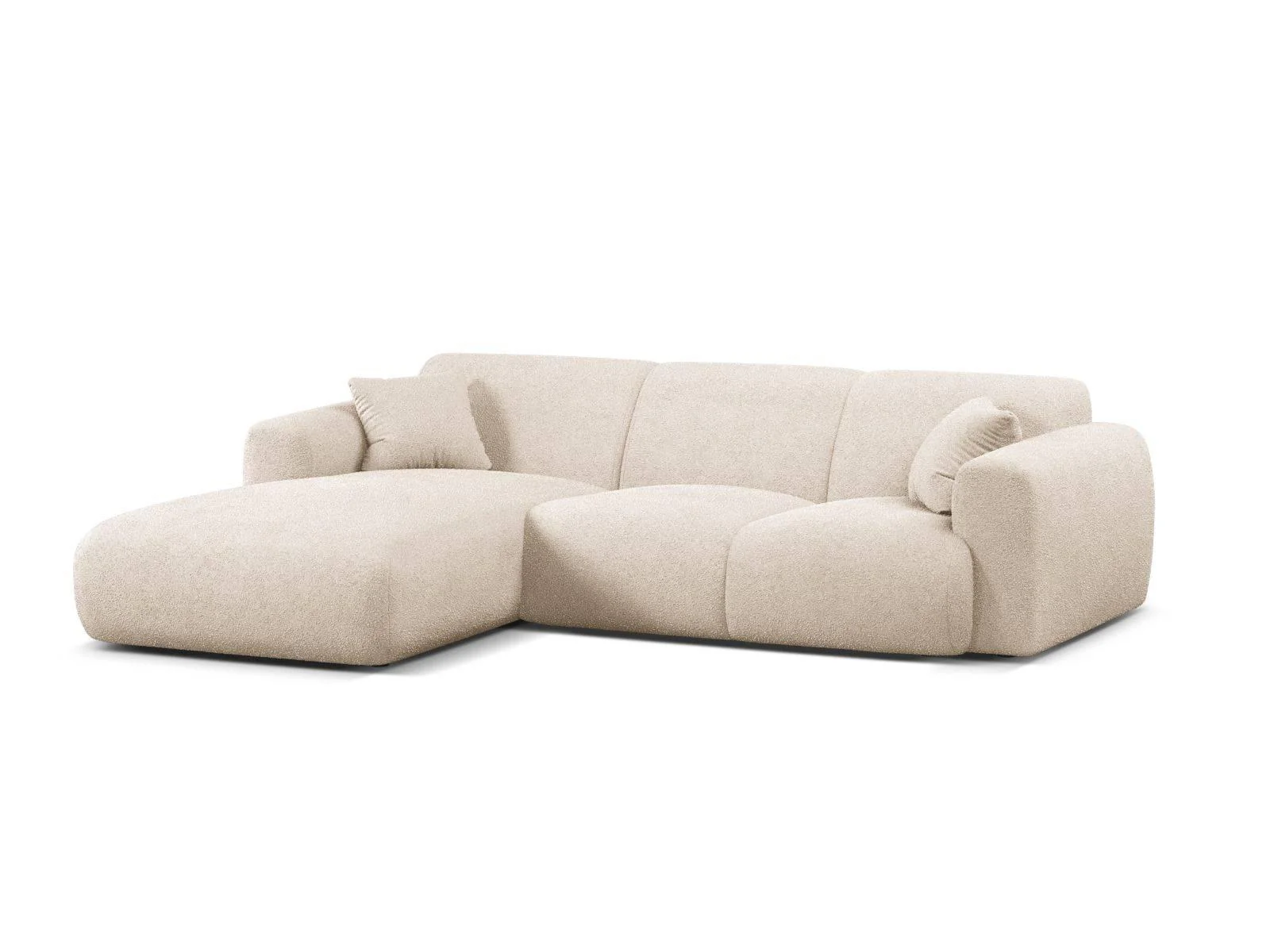 Hoekbank Molino links bouclé