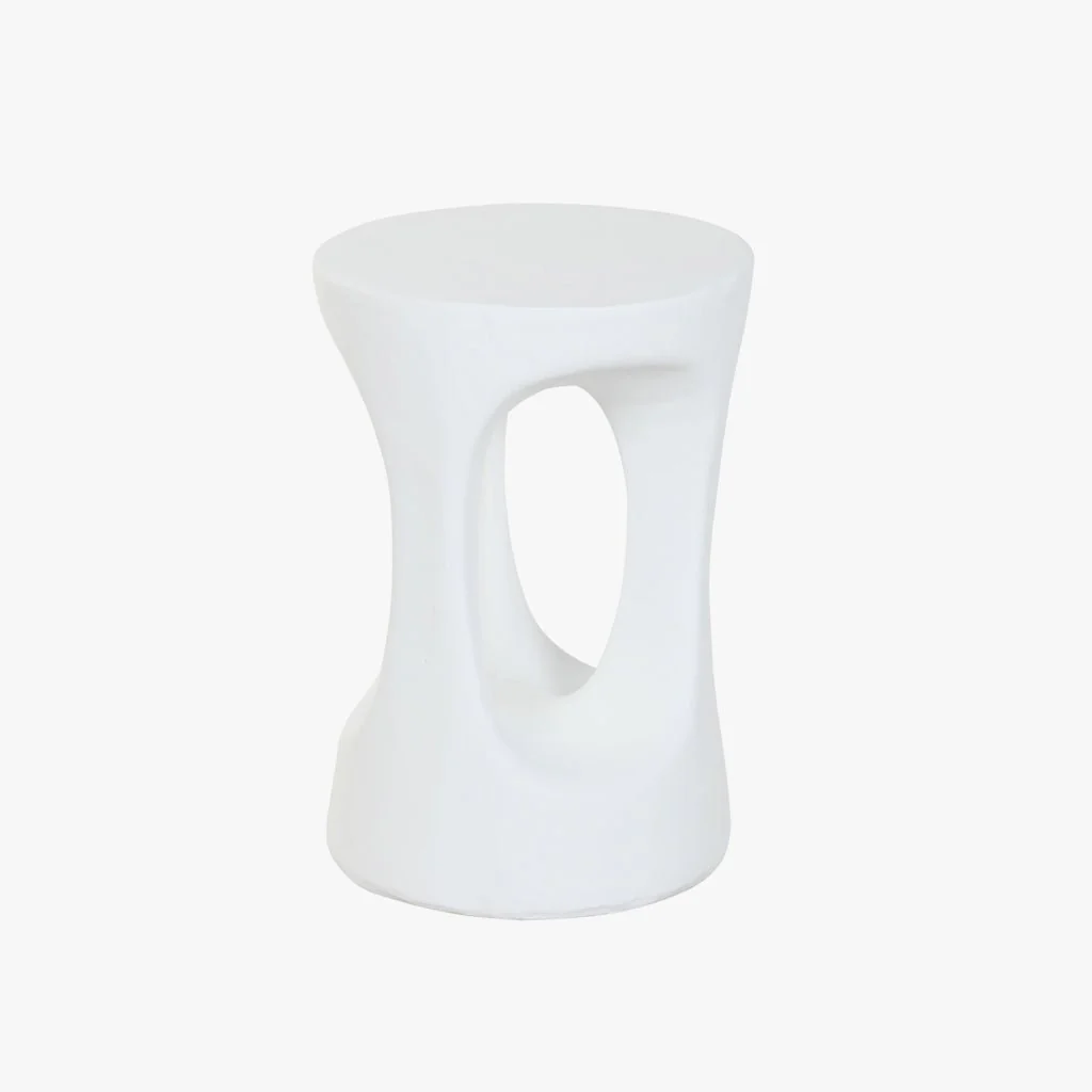 Mesa Auxiliar Branca Magnesia 35 cm ZENA