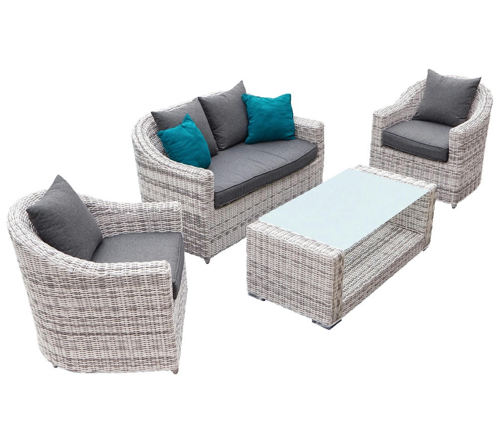 PHUKET - Salon de jardin 4 places - en aluminium