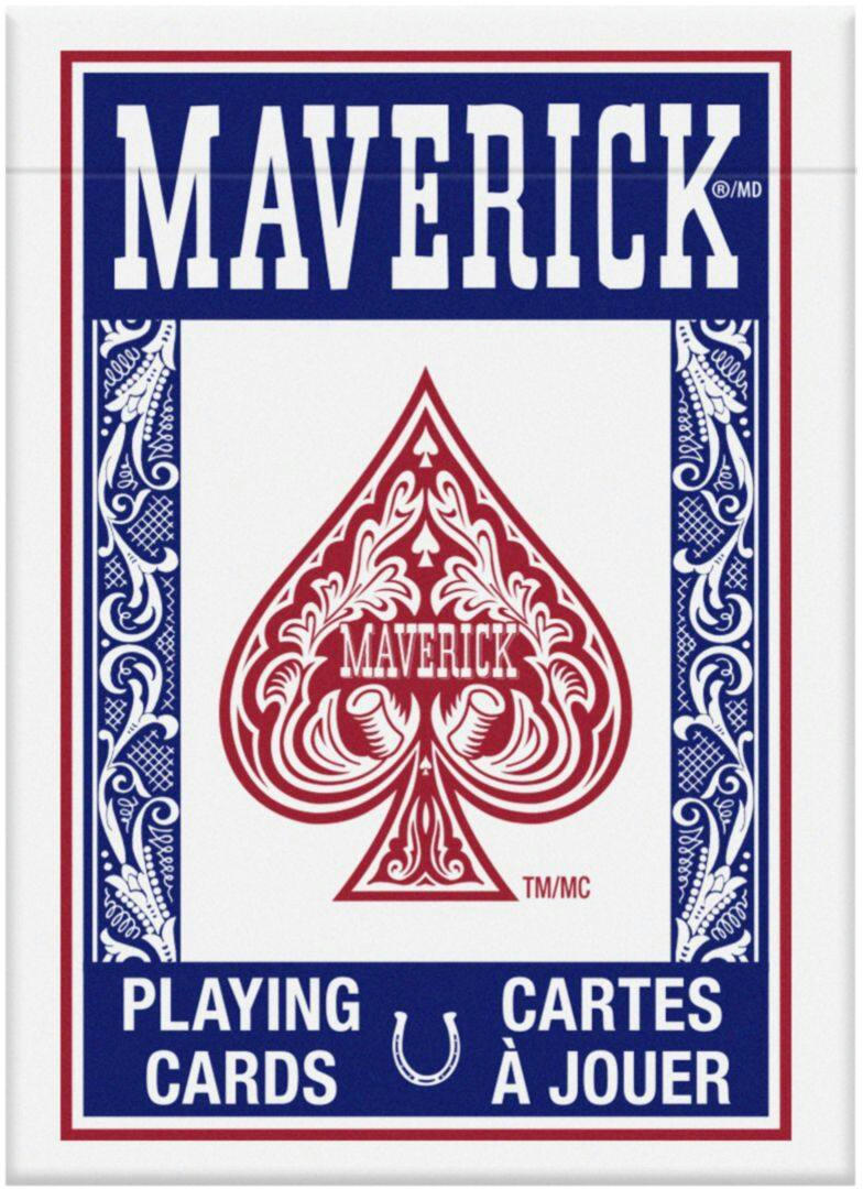 Maverick Traditonal Playing Cards Deck, Standard Poker Size, Assorted, Single Pack , Age 12+