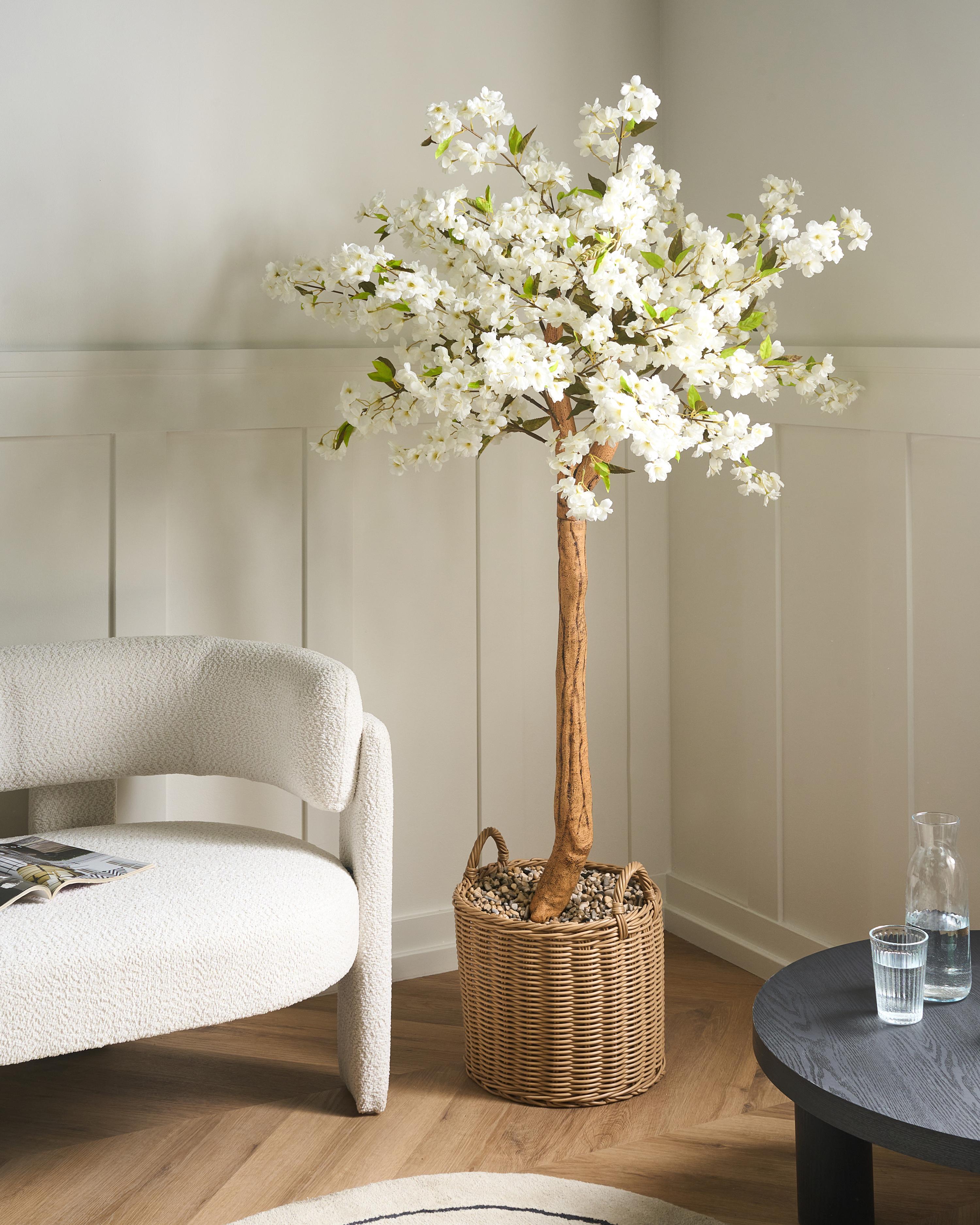 Artificial Plant CHERRY TREE 180 cm White