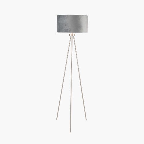 Ruma Minimalist Metal Tripod Floor Lamp For Living Room Black Shade