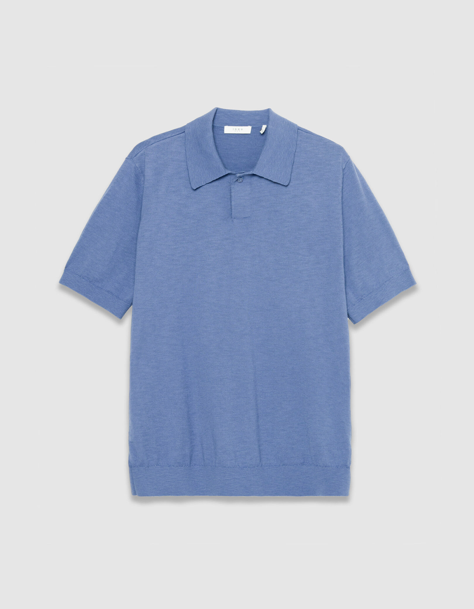 Polo manches courtes vert maille flammée Homme