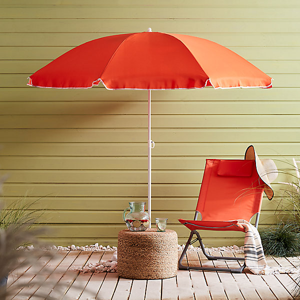 Chilienne en métal et toile Curacao orange