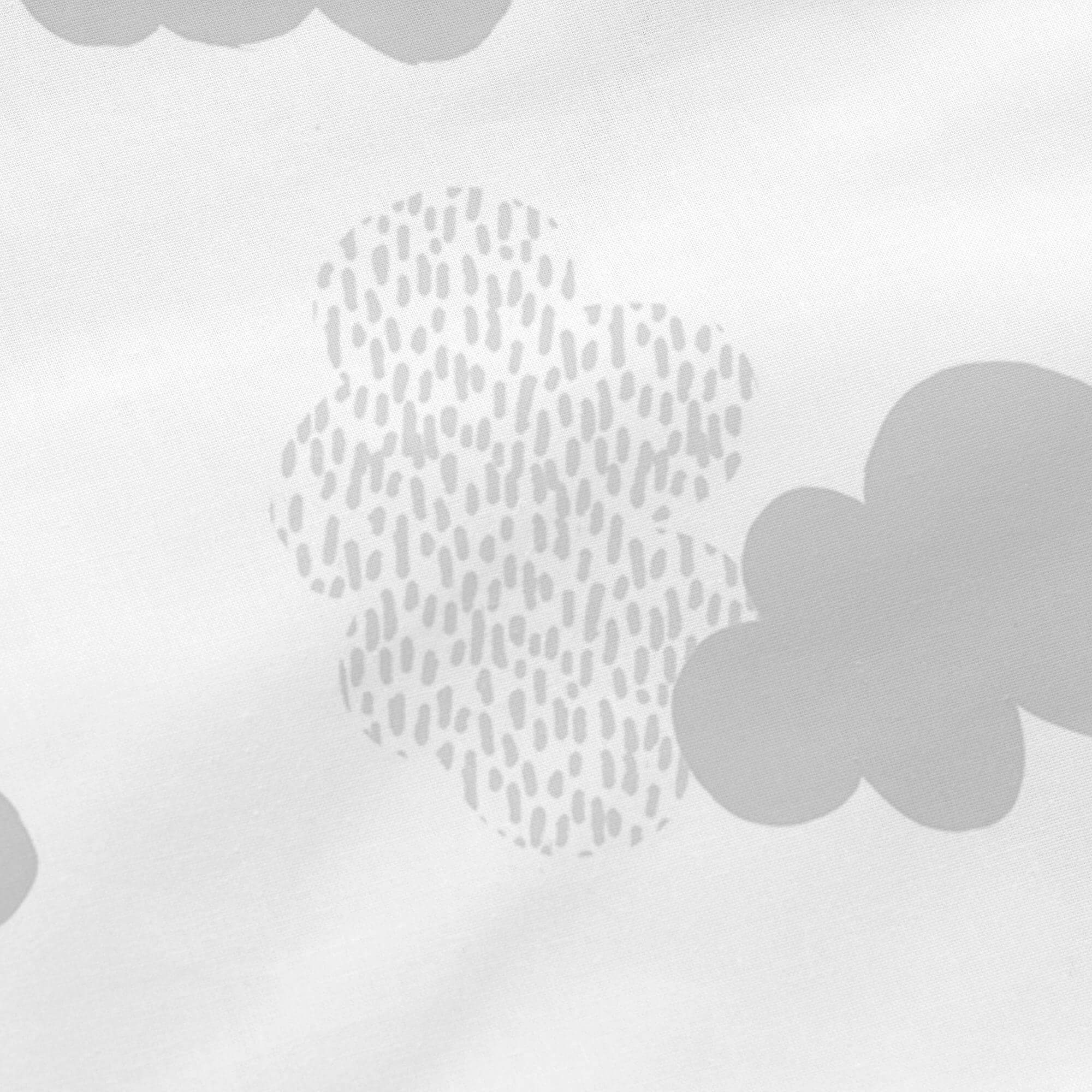 Clouds Kussen 60x40 cm Grijs Basic Kids, Grijs, 100% katoen, de kwalit