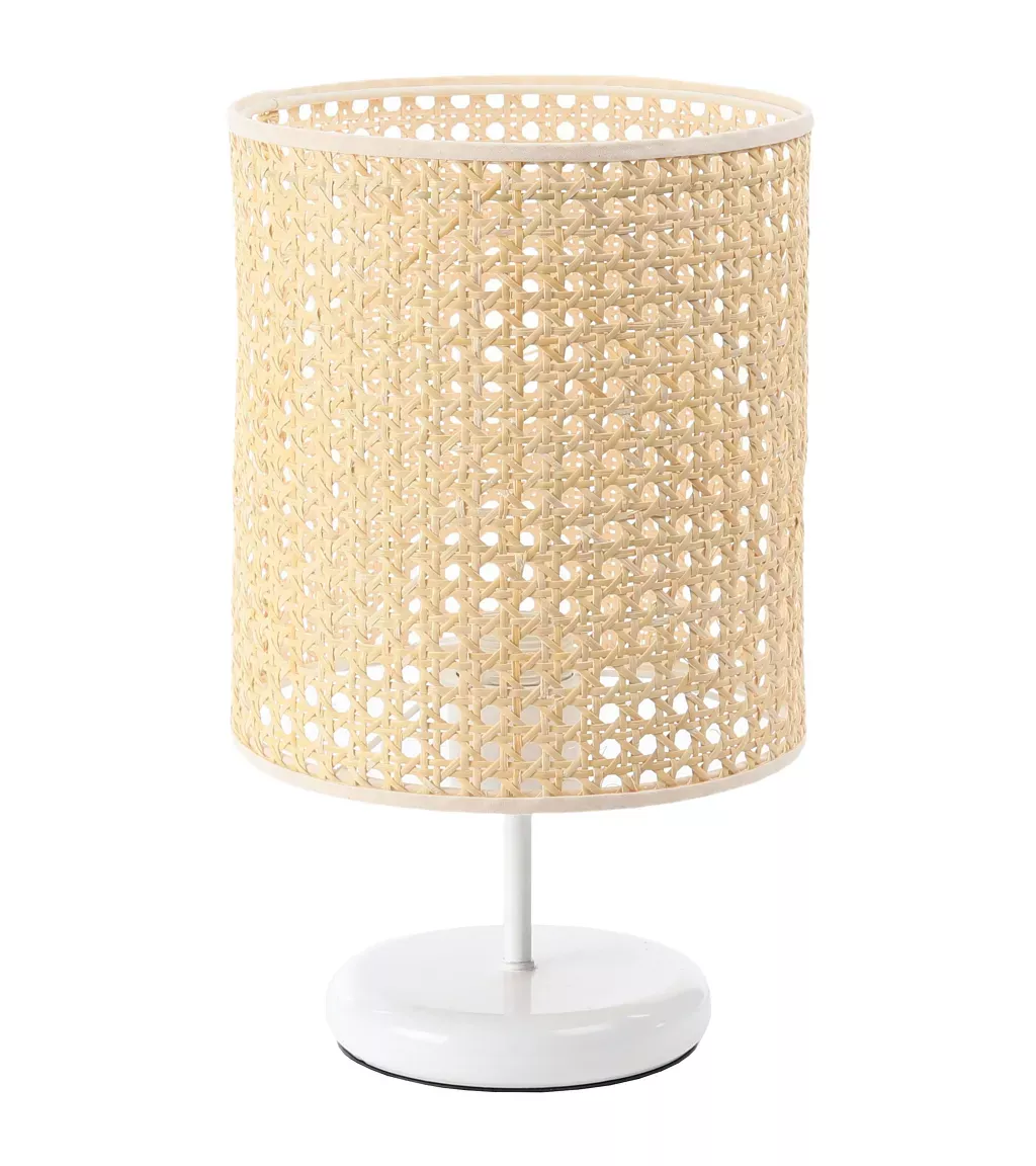 Lampa stołowa BOHO MIDI WHITE rattan naturalny