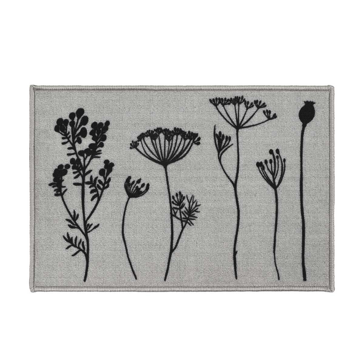 Tapete HERBIER cinza 40x60cm