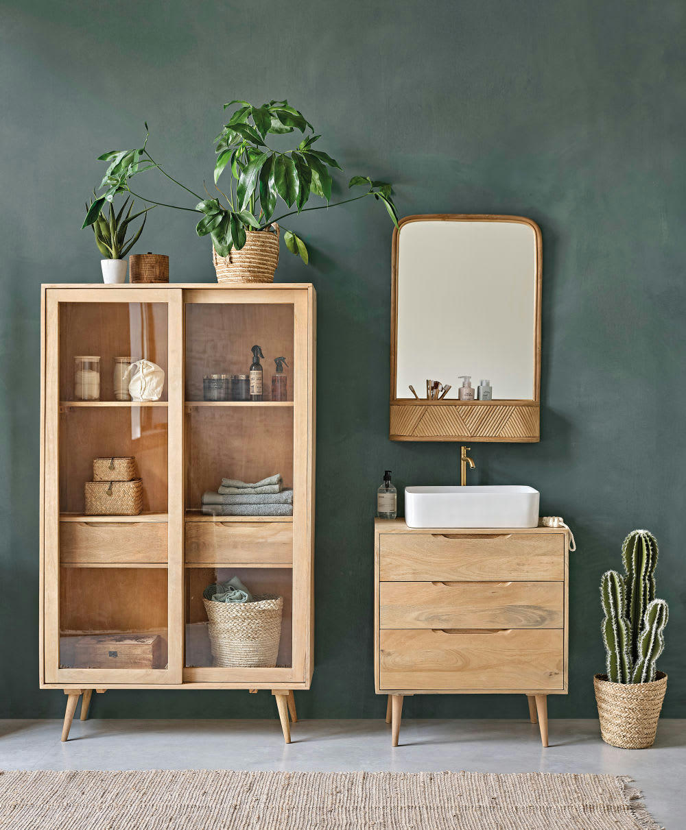 TANJA - Cactus artificiel et pot noir