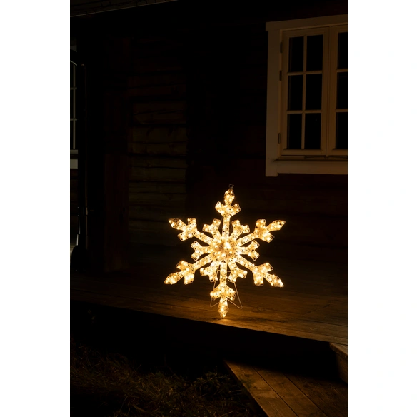 LED-Dekoration, LxHxT: 82x69x4 cm, 200 LEDs, bernsteinfarben