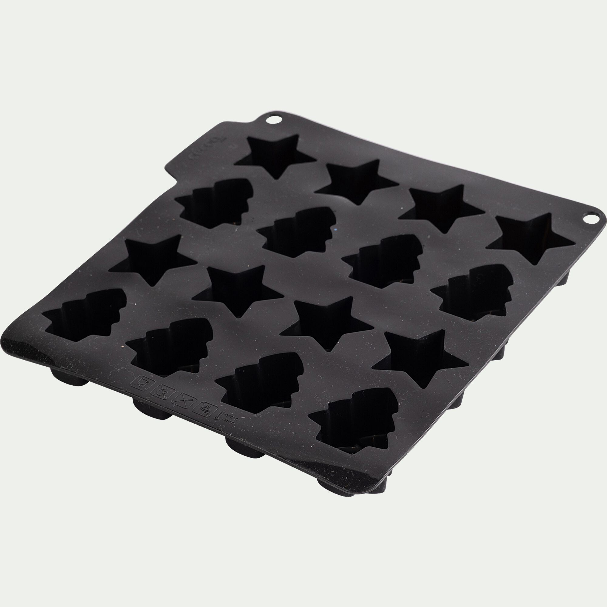 PATISDECOR - Moule sucette chocolat de Noël en silicone - noir