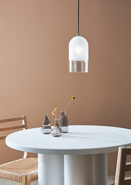 Lampa wisząca Cope szklana transparentna