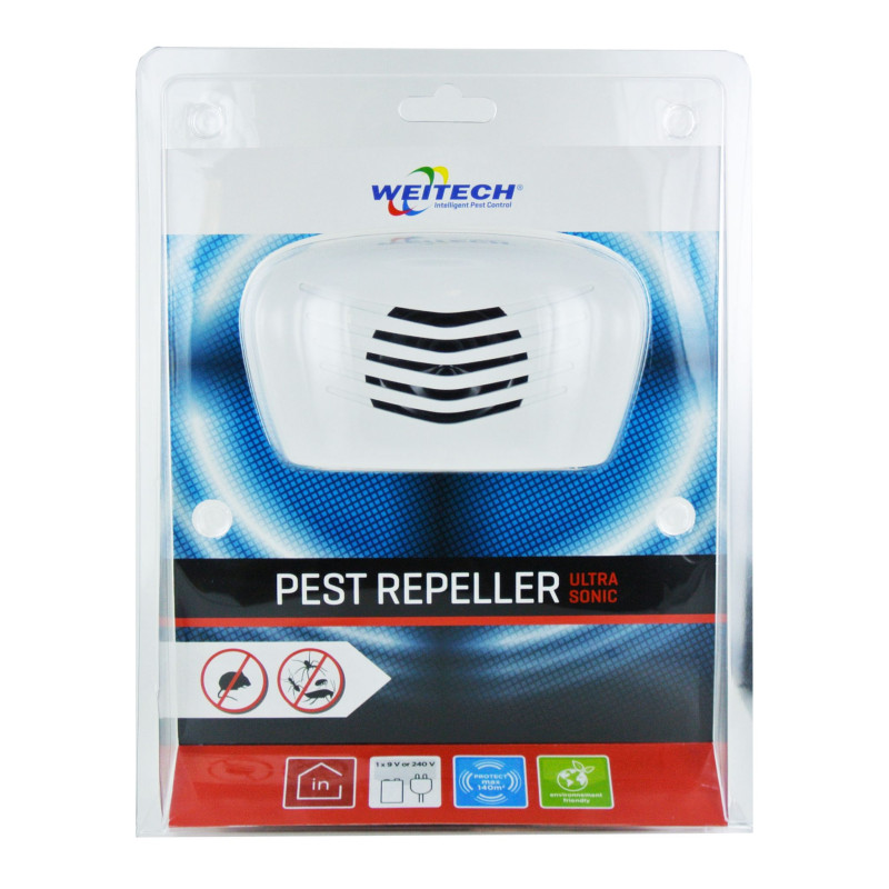 Répulsif électronique à ultrasons Pest Repeller Ultrasonic 140 m² WEITECH
