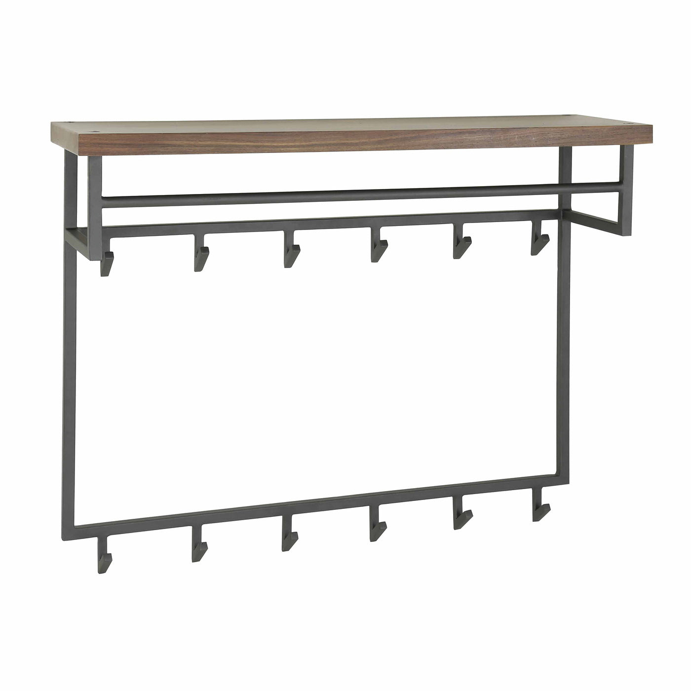 Giga Meubel Kapstok Daytona - Naturel Hout - 12 Haken - 100x30x80cm