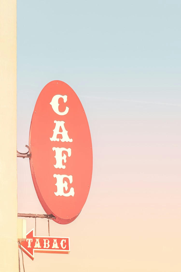 PASTEL CAFÉ - Photographie d'art de Laura Sanchez 40x60 cm sur alu