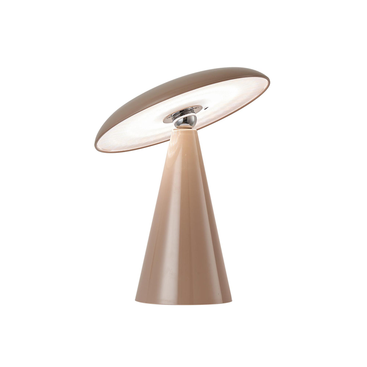 Leitmotiv tafellamp Phoebe LED - bruin - 23x23x26cm - Paddenstoellamp