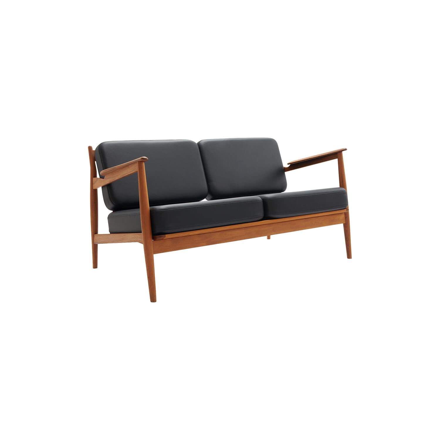 Model 107 2-pers. sofa, sort