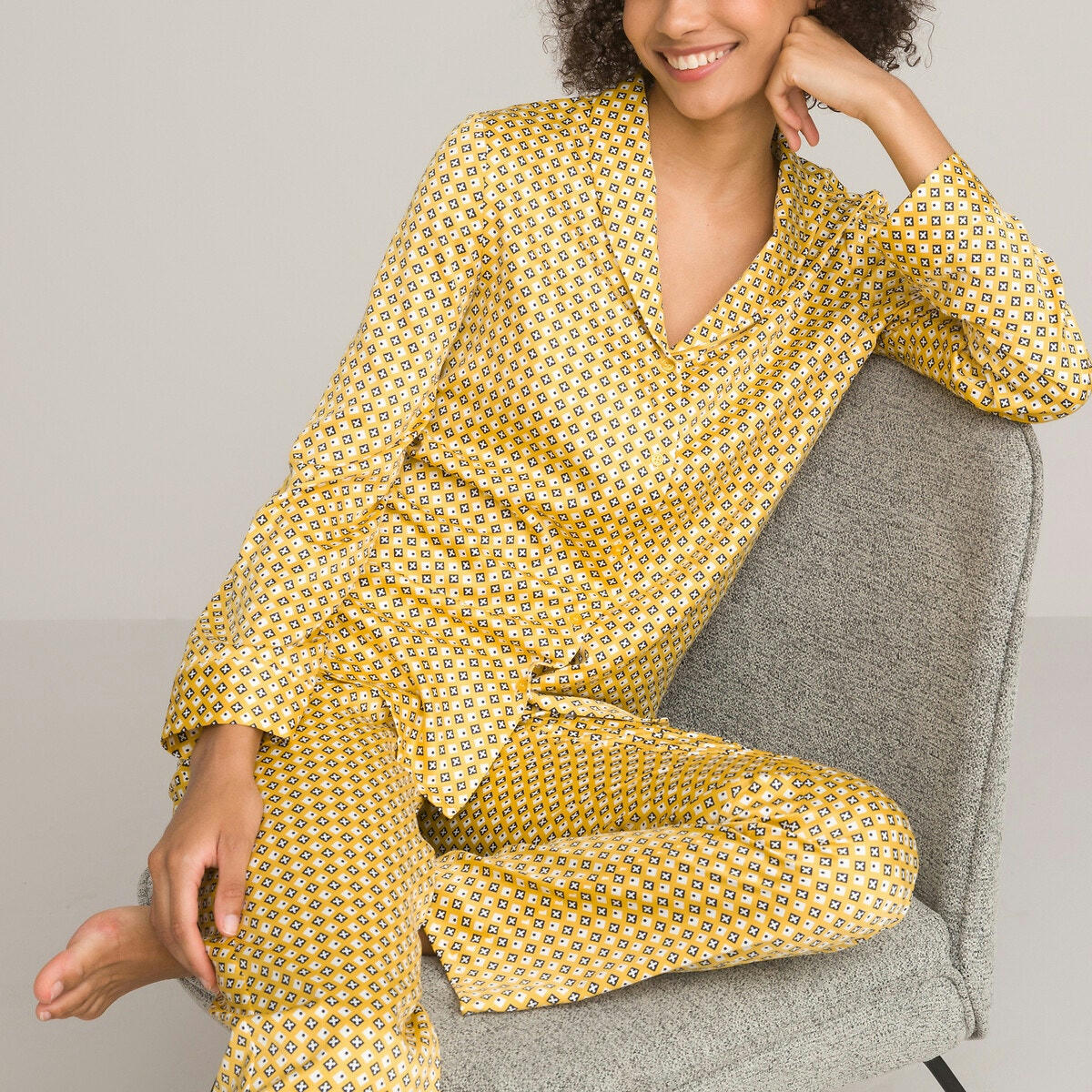 Pyjama en satin imprimé
